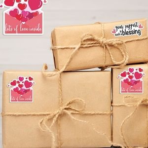 60 Ct.  1.5'' Lots of Love Inside Thank You Stickers
